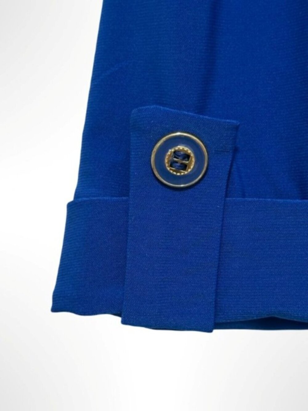 ANTTHONY ORIGINALS Stretchy Open Front Cardigan Royal Cobalt Blue Size S NWT - Picture 2 of 8